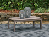 Luxury Living Gallery - Ashley Furniture - Hillside Barn Outdoor - Rectangular Cocktail Table / Brown - P564-701