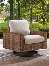 Luxury Living Gallery - Ashley Furniture - Dolan Creek Outdoor - Swivel Lounge w/ Cushion - PCP610-821