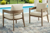 Luxury Living Gallery - Ashley Furniture - Serene Bay Outdoor - Square End Table / Dark Brown - P671-702