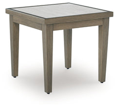 Luxury Living Gallery - Ashley Furniture - Rainier Ranch Outdoor - Round Fire Pit Table / Beige - P701-776