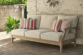 Luxury Living Gallery - Ashley Furniture - Clare View Outdoor - 3-Piece Outdoor Sectional / Beige - P801P10