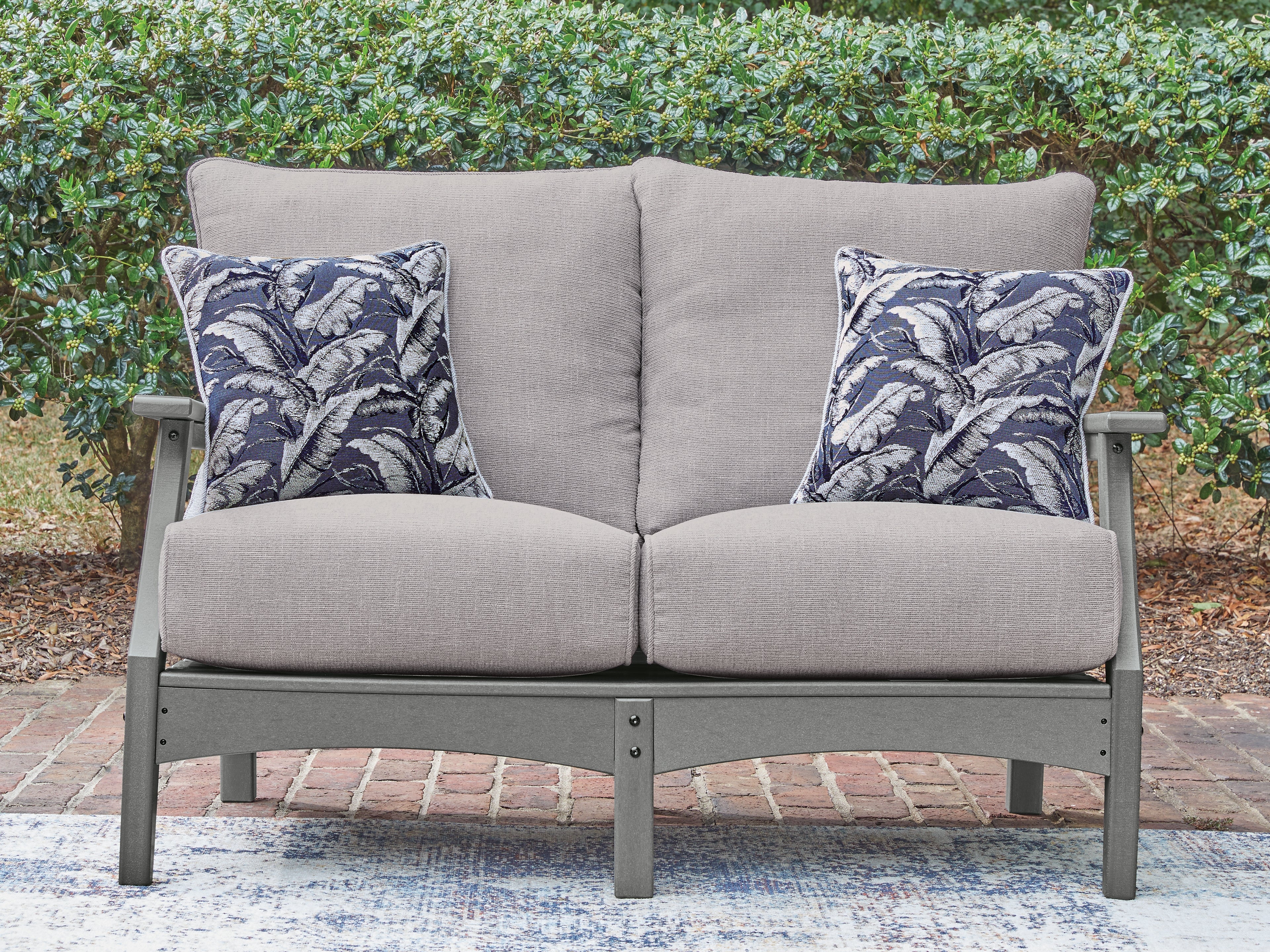 Luxury Living Gallery - Ashley Furniture - Cove Beach Outdoor - Loveseat w/Cushion - PCP803-835