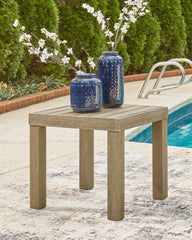 Luxury Living Gallery - Ashley Furniture - Silo Point Outdoor - Square End Table / Brown - P804-702