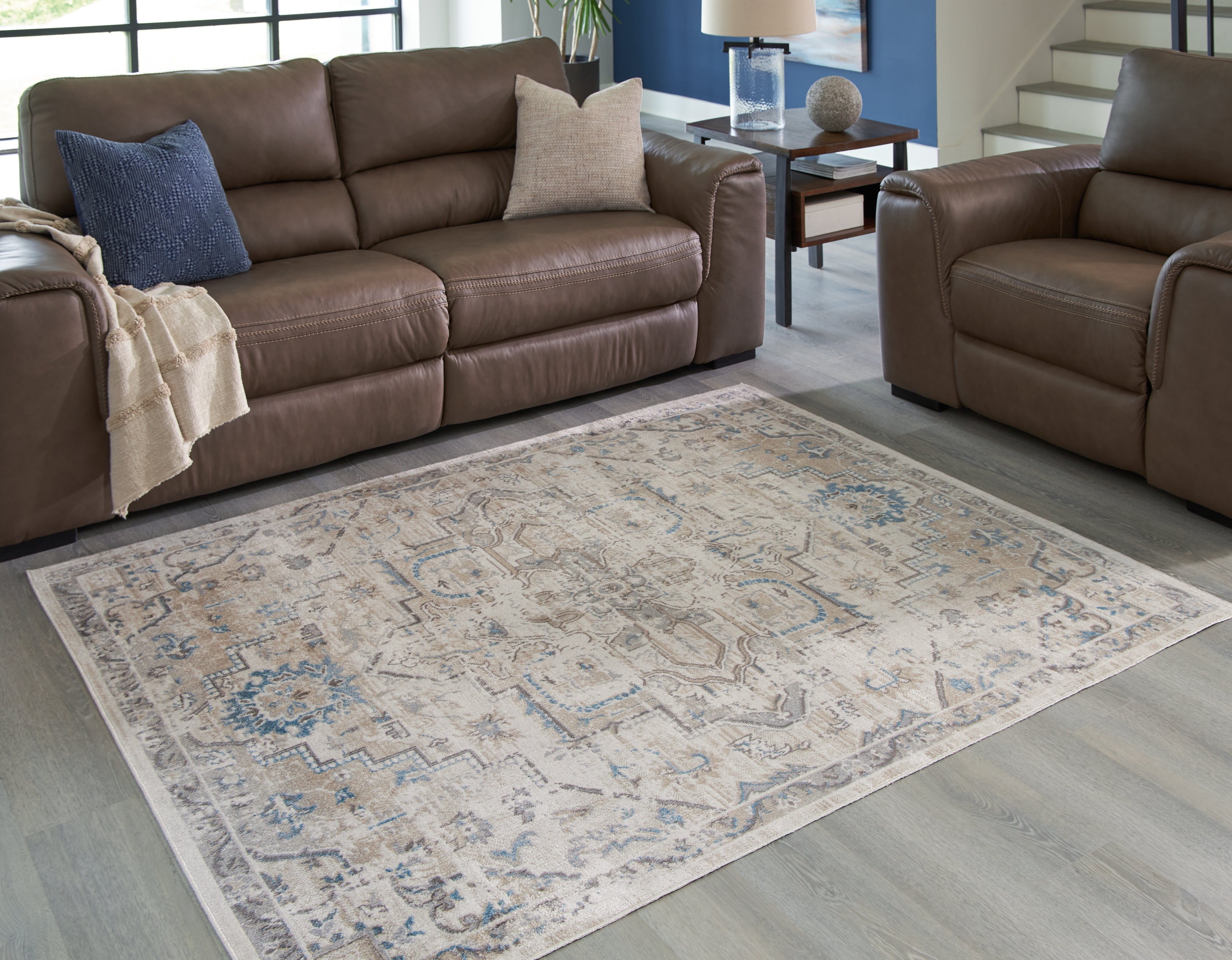Luxury Living Gallery - Ashley Furniture - Barkham Rug - 7'10" x 10' Washable Rug / Multi - R405551