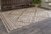 Luxury Living Gallery - Ashley Furniture - Odedale Rug - 8' x 10' Rug / Tan/Cream - R406061
