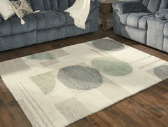 Luxury Living Gallery - Ashley Furniture - Dallane Rug - 8' x 10' Rug / Linen/Blue/Green - R406351