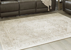Luxury Living Gallery - Ashley Furniture - Gatwell Rug - 8' x 10' Rug / Ivory/Gray/Tan - R406511