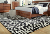Luxury Living Gallery - Ashley Furniture - Bramshaw Rug - 5' x 7' Rug / Black/Ivory - R406762