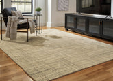 Luxury Living Gallery - Ashley Furniture - Janston Rug - 8' x 10' Rug / Ivory/Gray/Tan - R406861