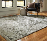 Luxury Living Gallery - Ashley Furniture - Valmontic Rug - 5' x 7' Rug / Gray - R406922