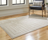 Luxury Living Gallery - Ashley Furniture - Darmondard Rug - 5' x 7' Rug / Cream/Taupe - R406942