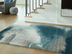 Luxury Living Gallery - Ashley Furniture - Brentward Rug - 8' x 10' Rug / Blue/Gray/Ivory - R407081