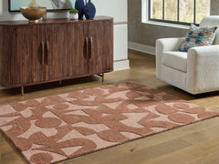Luxury Living Gallery - Ashley Furniture - Perrenton Rug - 8' x 10' Rug / Clay - R407201