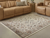 Luxury Living Gallery - Ashley Furniture - Beritham Rug - Medium Rug / Blue/Brown/Beige - R407262