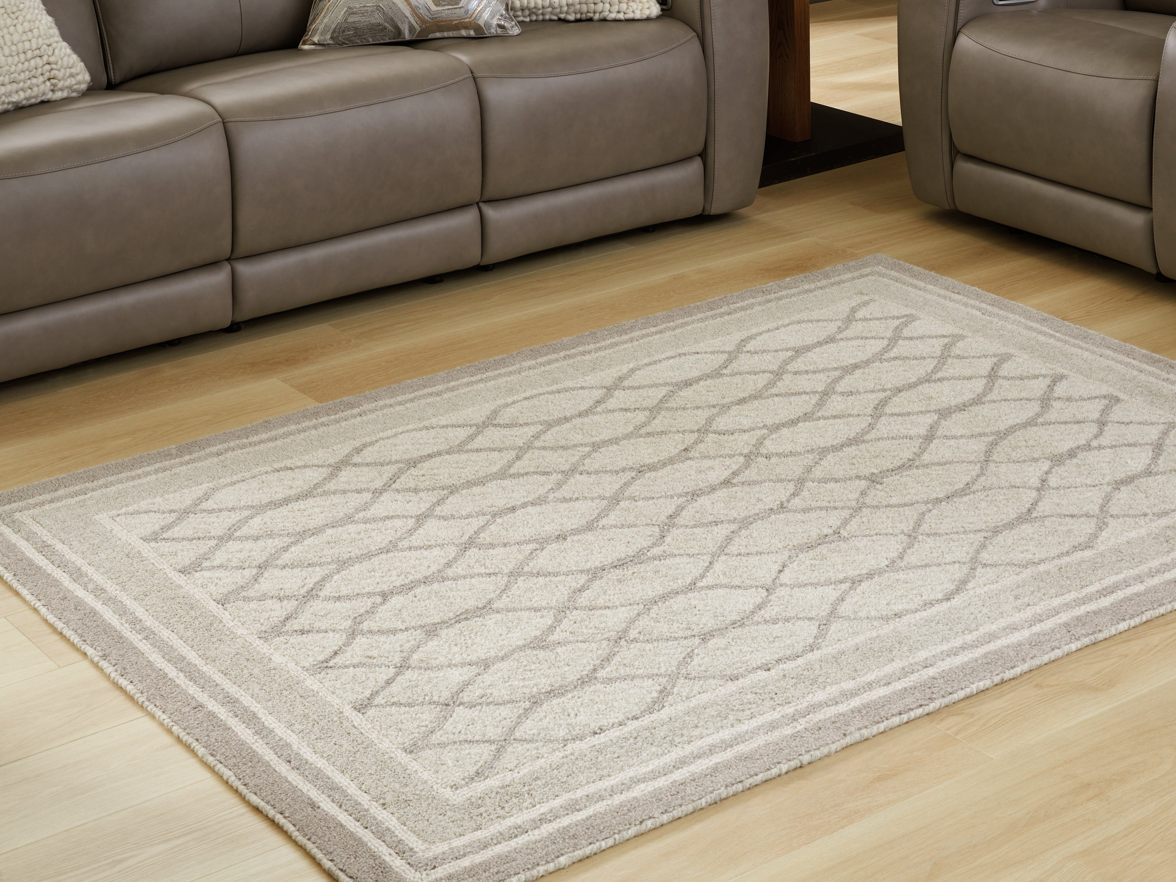 Luxury Living Gallery - Ashley Furniture - Wimney Rug - Extra Large Rug / Gray - R407280