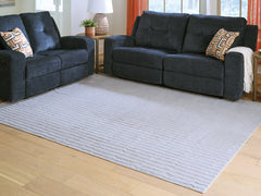 Luxury Living Gallery - Ashley Furniture - Worthley Rug - Washable 5' x 7' Area Rug / Gray - R407452