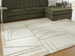 Luxury Living Gallery - Ashley Furniture - Farongrove Rug - 5'3" x 7' Area Rug / Ivory/Beige - R407672