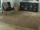 Luxury Living Gallery - Ashley Furniture - Merrittman Rug - 5' x 7' Area Rug / Brown/Ivory - R407702