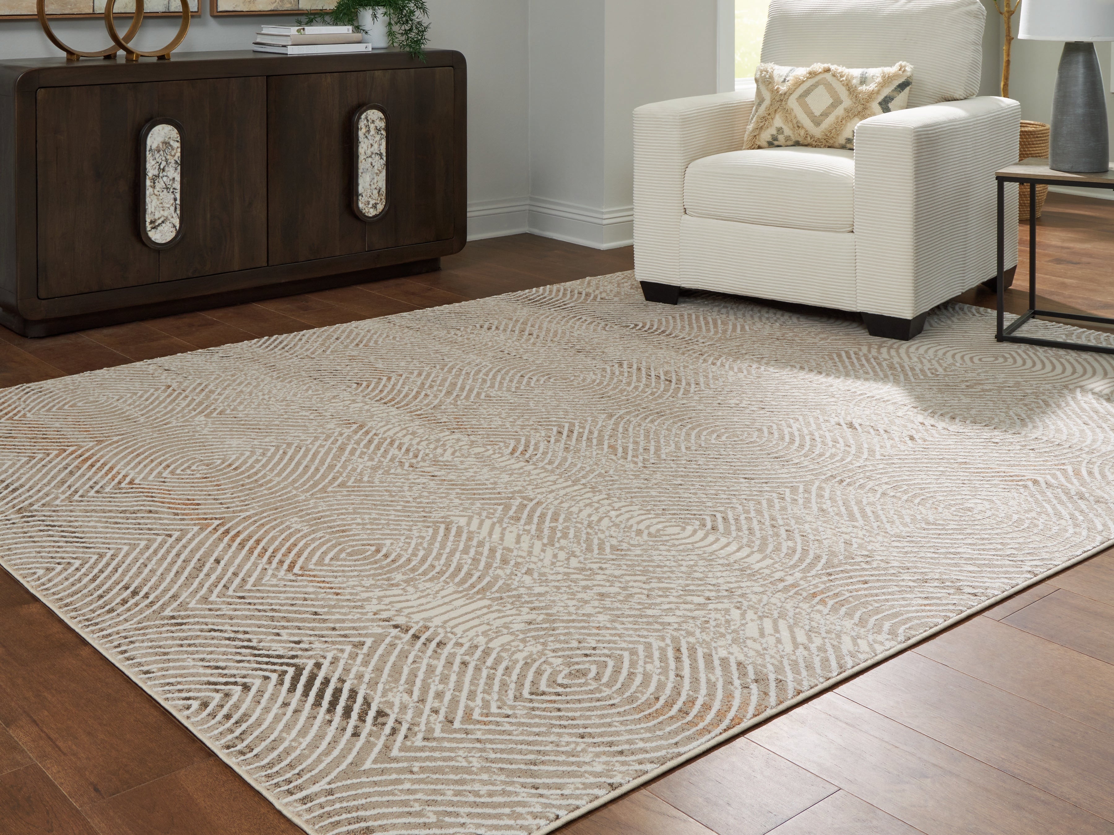 Luxury Living Gallery - Ashley Furniture - Bachus Rug - 5'3" x 7' Area Rug / Multi - R407752