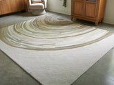 Luxury Living Gallery - Ashley Furniture - Rizwana Rug - 7'6" x 10' Area Rug / Ivory/Brown/Gray - R407761