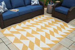 Luxury Living Gallery - Ashley Furniture - Thomley Rug - 8' x 10' Rug / Ivory/Yellow - R900061
