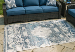 Luxury Living Gallery - Ashley Furniture - Daddridge Rug - 8' x 10' Rug / Blue/Gray/Ivory - R900101