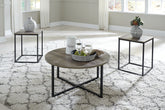 Luxury Living Gallery - Ashley Furniture - Wadeworth Table (Set of 3) - Occasional Table Set (3/CN) / Two-tone - T103-213