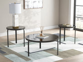 Luxury Living Gallery - Ashley Furniture - Dorylin Table (Set of 3) - Occasional Table Set (3/CN) / Black - T139-13