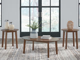 Luxury Living Gallery - Ashley Furniture - Gordonay Table (Set of 3) - Occasional Table Set (3/CN) / Brown - T155-13