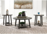 Luxury Living Gallery - Ashley Furniture - Caitbrook Table (Set of 3) - Occasional Table Set (3/CN) / Gray - T188-13