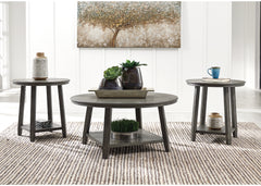 Luxury Living Gallery - Ashley Furniture - Caitbrook Table (Set of 3) - Occasional Table Set (3/CN) / Gray - T188-13