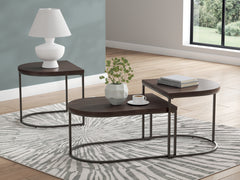 Luxury Living Gallery - Ashley Furniture - Vanmore Table (Set of 3) - Occasional Table Set (3/CN) / Dark Brown - T199-13