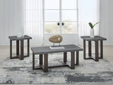 Luxury Living Gallery - Ashley Furniture - Dynnford Table (Set of 3) - Occasional Table Set (3/CN) / Gray/Brown - T216-13