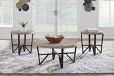 Luxury Living Gallery - Ashley Furniture - Deanlee Table (Set of 3) - Occasional Table Set (3/CN) / Grayish Brown/Black - T235-13