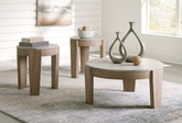 Luxury Living Gallery - Ashley Furniture - Guystone Table (Set of 3) - Occasional Table Set (3/CN) / Light Brown - T237-13