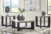 Luxury Living Gallery - Ashley Furniture - Sharstorm Table (Set of 3) - Occasional Table Set (3/CN) / Two-tone Gray - T251-13