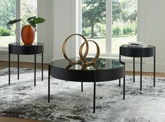 Luxury Living Gallery - Ashley Furniture - Ardoline Table (Set of 3) - Occasional Table Set (3/CN) / Black - T280-13