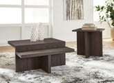 Luxury Living Gallery - Ashley Furniture - Zendex Table (Set of 2) - Occasional Table Set (Set of 2) / Brown - T304-12
