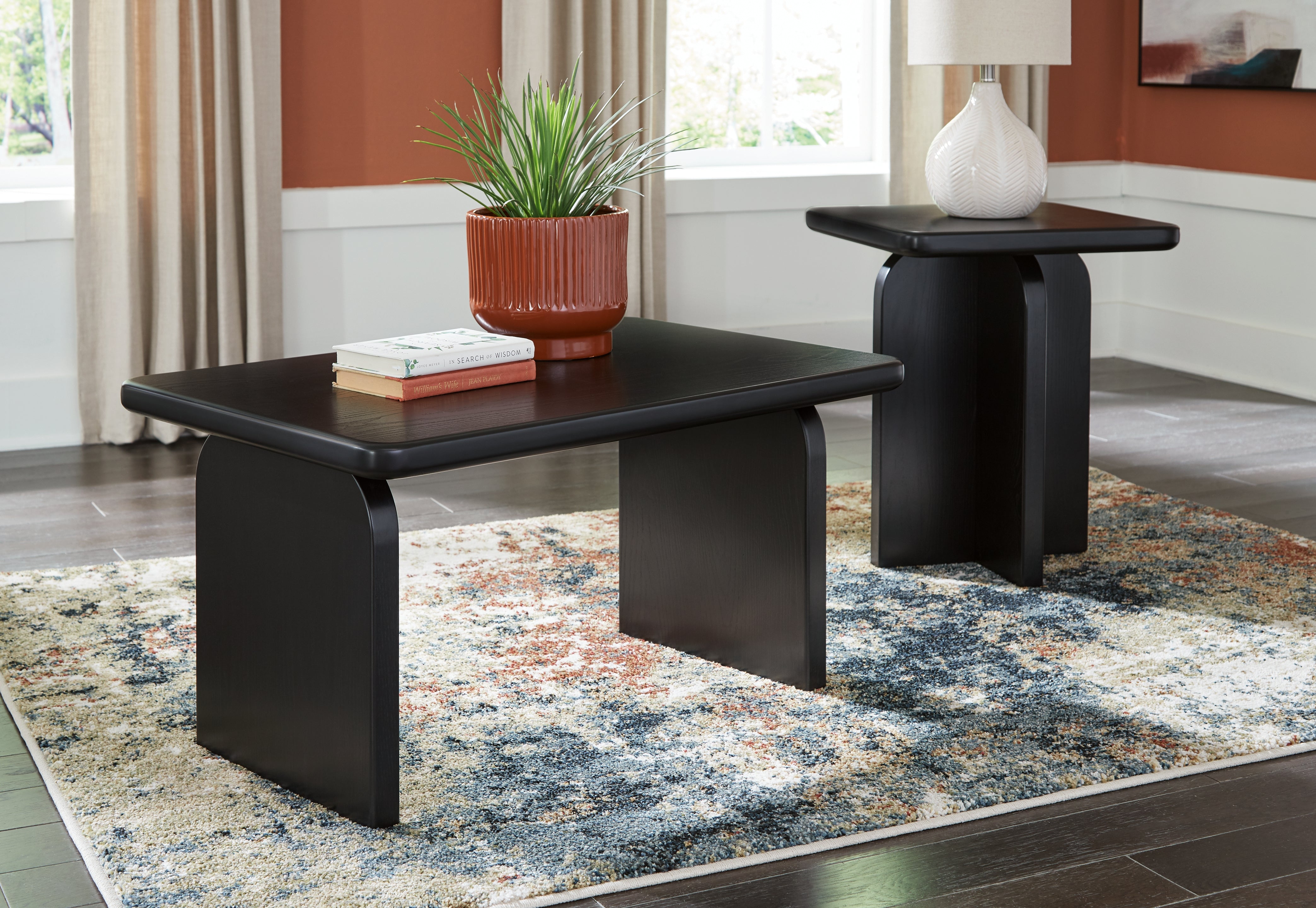 Luxury Living Gallery - Ashley Furniture - Mitchalli Table (Set of 2) - Occasional Table Set (Set of 2) / Black - T313-12