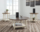 Luxury Living Gallery - Ashley Furniture - Bolanbrook Table (Set of 3) - Occasional Table Set (3/CN) / Two-tone - T377-13