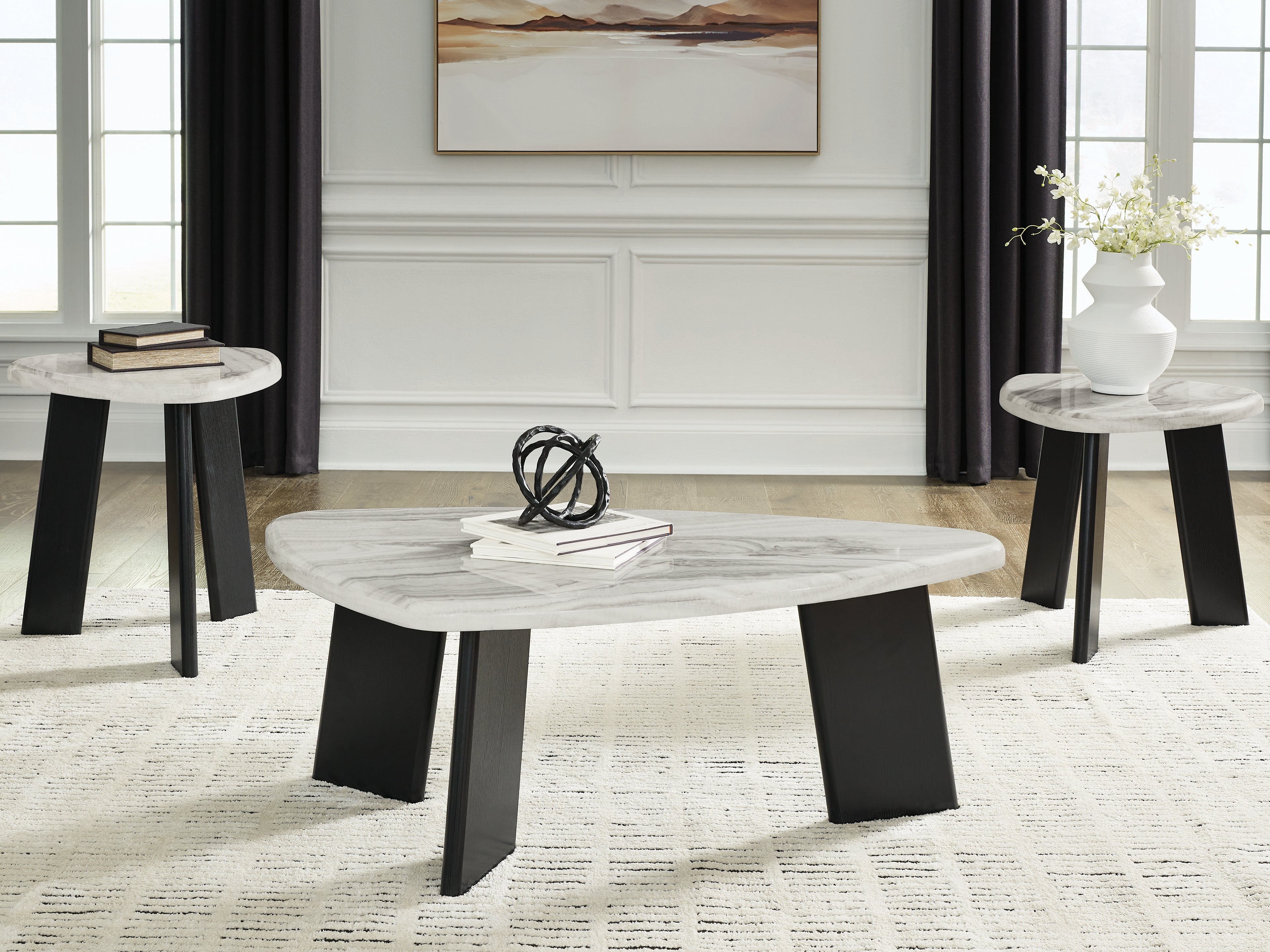 Luxury Living Gallery - Ashley Furniture - Lilyberg Table (Set of 3) - Occasional Table Set (3/CN) - T389-13