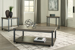Luxury Living Gallery - Ashley Furniture - Wilmaden Table (Set of 3) - Occasional Table Set (3/CN) / Gray/Black - T393-13