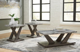 Luxury Living Gallery - Ashley Furniture - Bensonale Table (Set of 3) - Occasional Table Set (3/CN) / Brown/Gray - T400-13