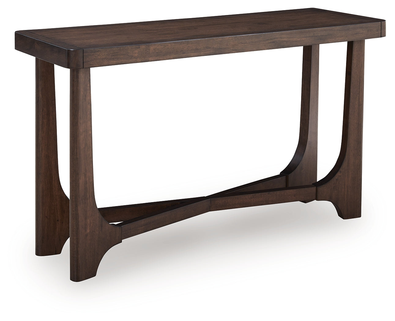 Luxury Living Gallery - Ashley Furniture - Korestone Sofa Table - Sofa Table / Dark Brown - T438-4