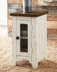 Luxury Living Gallery - Ashley Furniture - Wystfield Chairside End Table - Chair Side End Table / White/Brown - T459-7