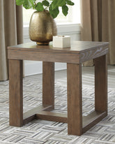 Luxury Living Gallery - Ashley Furniture - Cariton End Table - Square End Table / Gray - T471-2