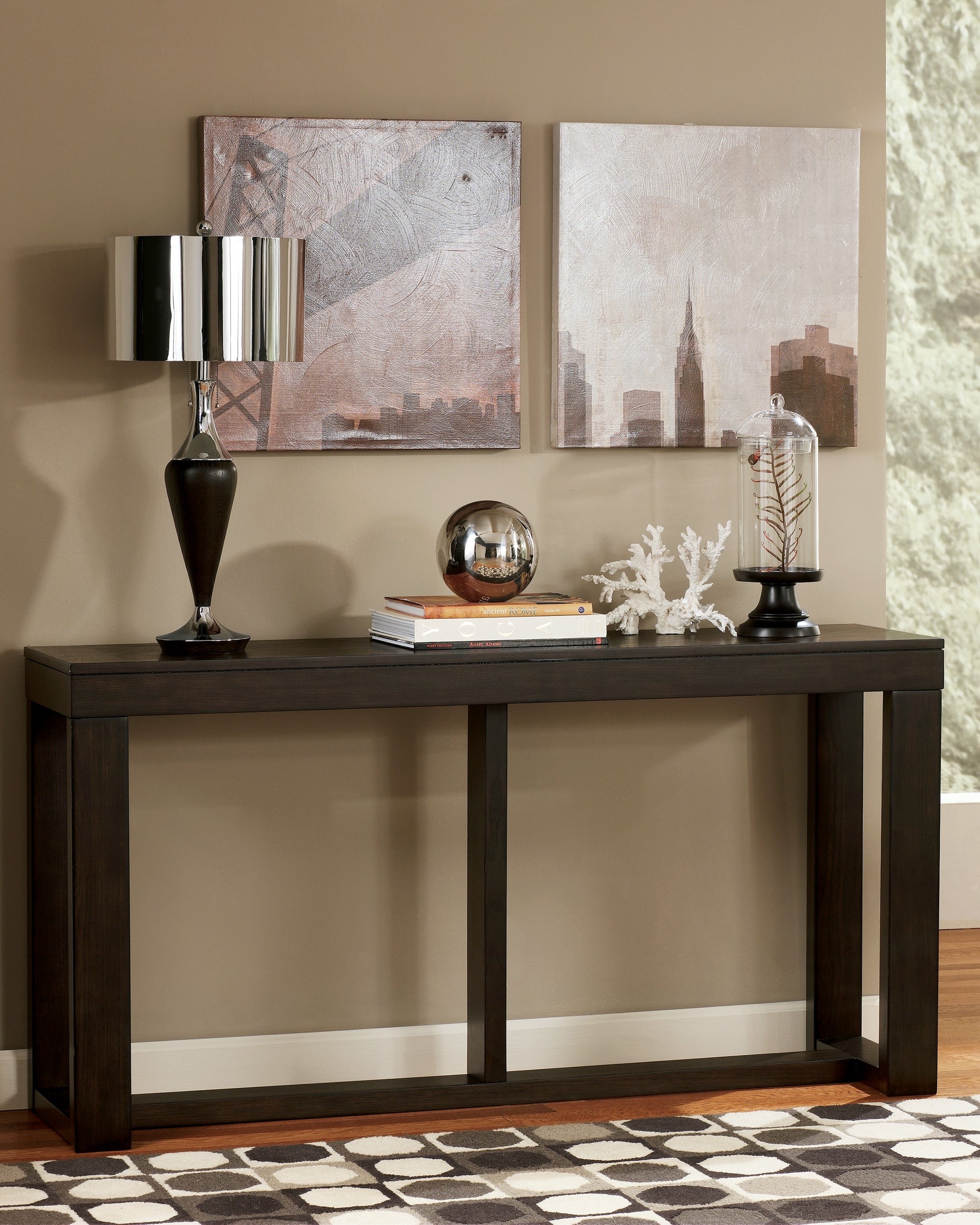 Luxury Living Gallery - Ashley Furniture - Watson Sofa/Console Table - Sofa Table / Dark Brown - T481-4