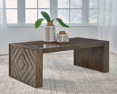 Luxury Living Gallery - Ashley Furniture - Dreggan Coffee Table - Rectangular Cocktail Table / Brown - T567-1