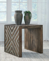 Luxury Living Gallery - Ashley Furniture - Dreggan End Table - Square End Table / Brown - T567-2