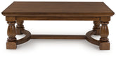 Luxury Living Gallery - Ashley Furniture - Sturlayne Coffee Table - Rectangular Cocktail Table / Brown - T609-1